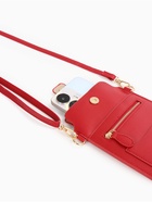 Сумка женская кросс-боди на магните, 13×0.5×20 см, красная - Фото 9