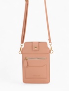 Сумка женская кросс-боди на магните, 13×0.5×20 см, розовая - Фото 2