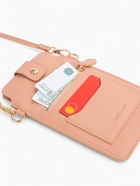 Сумка женская кросс-боди на магните, 13×0.5×20 см, розовая - Фото 8