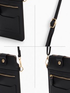 Сумка женская кросс-боди на магните, 13×0.5×20 см, чёрная - Фото 4