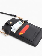 Сумка женская кросс-боди на магните, 13×0.5×20 см, чёрная - Фото 8