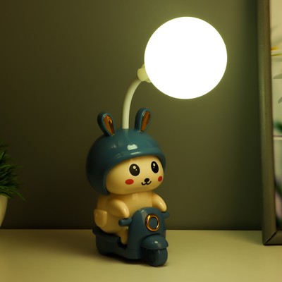 Ночник «Зайчик» LED 2 Вт USB АКБ синий 7.5×9.5×32 см RISALUX