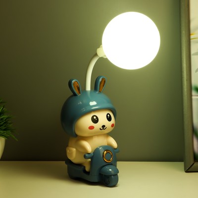Ночник «Зайчик» LED 2 Вт USB АКБ синий 7.5×9.5×32 см RISALUX