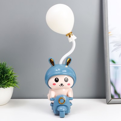 Ночник «Зайчик» LED 2 Вт USB АКБ синий 7.5×9.5×32 см RISALUX