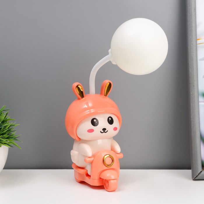 Ночник «Зайчик»LED 2 Вт USB АКБ розовый 7.5×9.5×32 см RISALUX - Фото 1