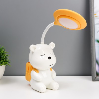Ночник «Медвежонок» LED 2 Вт USB АКБ бело-желтый 22×13×7 см RISALUX