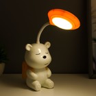 Ночник "Медвежонок" LED 2Вт USB АКБ бело-желтый 22х13х7 см RISALUX - Фото 2