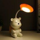 Ночник "Медвежонок" LED 2Вт USB АКБ бело-желтый 22х13х7 см RISALUX 10184718 - фото 12047028