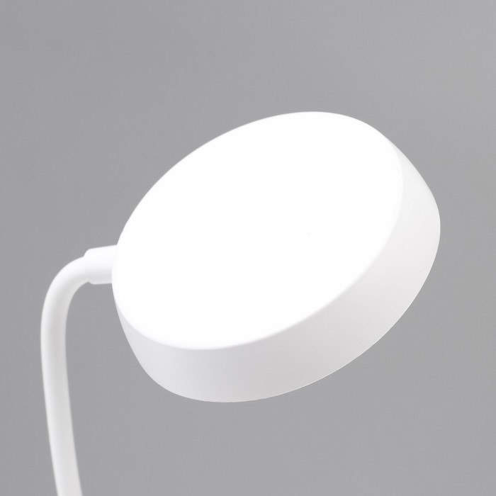Настольная лампа "Регли" LED 8Вт USB АКБ белый 9,5х15х26 см RISALUX - фото 1908047641