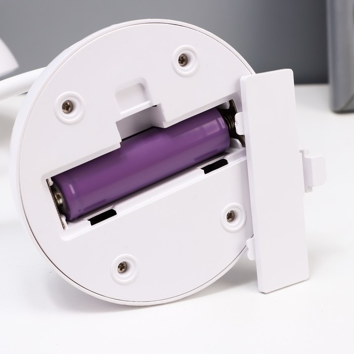 Настольная лампа "Регли" LED 8Вт USB АКБ белый 9,5х15х26 см RISALUX - фото 1908047644