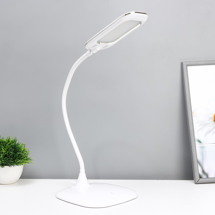 Настольная лампа сенсорная "Кенди" LED 5Вт USB АКБ белый 16,5х30х33 см RISALUX