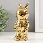 Копилка керамика "Кролик" золото 6х8,5х18 см - Фото 4