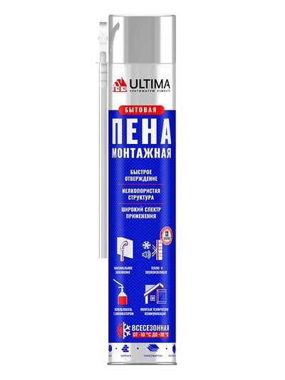 Пена монтажная ULTIMA, адаптерная, всесезонная, 700 мл