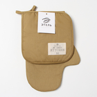 Кухонный набор «Этель» Kitchen:, варежка-прихватка 20×28 см, прихватка19×19 см, 100% хлопок - Фото 6