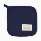 Кухонный набор «Этель» Kitchen: варежка-прихватка 20×28 см, прихватка 19×19 см,100% хлопок, синий - Фото 4