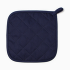 Кухонный набор «Этель» Kitchen: варежка-прихватка 20×28 см, прихватка 19×19 см,100% хлопок, синий - Фото 5