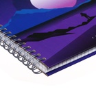 Тетрадь 96 листов в клетку на гребне Minimalistic, твёрдая обложка, глянцевая ламинация, тиснение фольгой, МИКС - фото 23739162