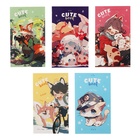 Блокнот А7, 48 листов в клетку на склейке Cute anime, обложка мелованный картон, МИКС - фото 301460355