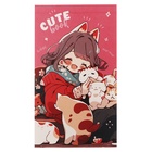 Блокнот А7, 48 листов в клетку на склейке Cute anime, обложка мелованный картон, МИКС - Фото 2