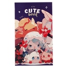 Блокнот А7, 48 листов в клетку на склейке Cute anime, обложка мелованный картон, МИКС - Фото 4