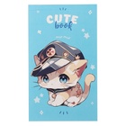 Блокнот А7, 48 листов в клетку на склейке Cute anime, обложка мелованный картон, МИКС - Фото 5