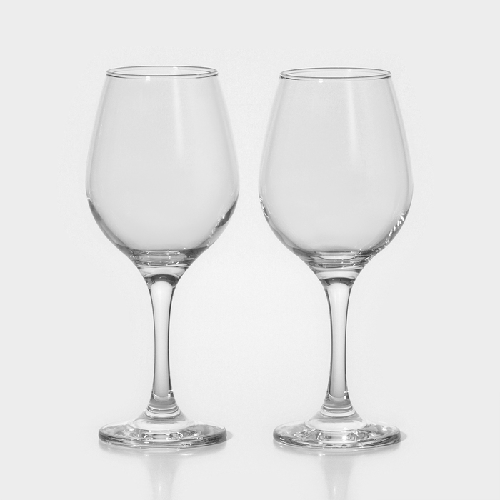Набор стеклянных бокалов для вина «Амбер», 365 мл, 2 шт - Фото 1