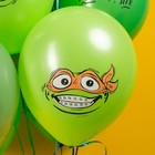 Шар латексный 12" «Черепашки. Ассорти», 2 ст., 25 шт., МИКС - фото 23687220