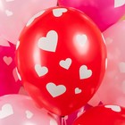Шар латексный 12" «Сердечки», 5 ст., 25 шт., МИКС - фото 23687239