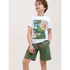 Комплект для мальчиков: футболка, шорты, рост 170 см - фото 110014389