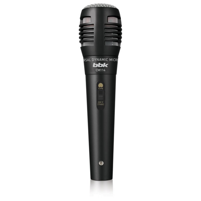 Микрофон проводной BBK CM114 2.5м черный - Фото 1
