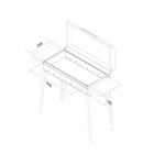 Мангал «Классика 750К» МКЛ 750К, 116.2×38×86 см, 2 мм, складные ножки, боковые полки - Фото 6