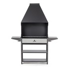 Мангал Professional Optima Zont POZ 3000, 158.2×41.2×207.9 см, 3 мм, с крышей, боковые полки - Фото 2