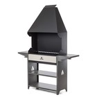 Мангал Professional Optima Zont POZ 3000, 158.2×41.2×207.9 см, 3 мм, с крышей, боковые полки - Фото 3