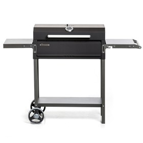 Мангал МАН 205, 128.5×52×90 см, 2 мм, колёса, боковые полки, крышка  (артикул 10334555)  большой выбор товаров оптом и в розницу по низким ценам с доставкой