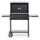 Мангал «МАН 205», 128.5×52×90 см, 2 мм, колёса, боковые полки, крышка, термометр - Фото 4