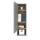 Шкаф навесной «Лофт» DQ MADRID М – 1, 258×336×866 мм, цвет дуб табачный/серый графит  (артикул 10346981)  большой выбор товаров оптом и в розницу по низким ценам с доставкой