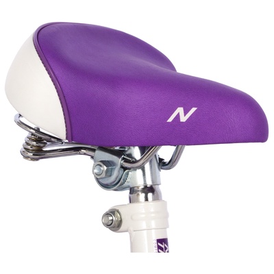 Велосипед детский Novatrack BUTTERFLY, диаметр колёс 14", со съёмными колёсами, с корзиной, фиолетовый