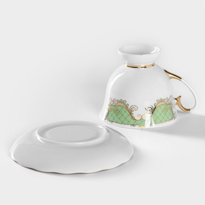 Чайная пара фарфоровая «Симфония», 300 мл