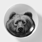 Тарелка фарфоровая глубокая «Медведь», 700 мл, d=20,5 см, белая - Фото 1