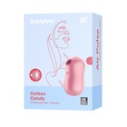 Вакуум-волновой бесконтактный стимулятор клитора Satisfyer Cotton Candy, силикон, цвет розовый - Фото 4