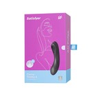 Вакуум-волновой бесконтактный стимулятор клитора Satisfyer Curvy Trinity 4, силикон, цвет чёрный - Фото 15