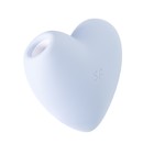 Вакуум-волновой бесконтактный стимулятор клитора Satisfyer Cutie Heart, силикон, цвет голубой - Фото 13