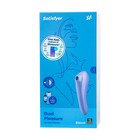 Вакуум-волновой бесконтактный стимулятор клитора Satisfyer Dual Pleasure, силикон, 17,9 см, цвет фиолетовый - Фото 17