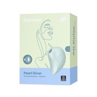 Вакуум-волновой бесконтактный стимулятор клитора Satisfyer Pearl Diver, силикон, цвет зелёный - Фото 5