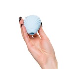 Вакуум-волновой стимулятор клитора Qli by Flovetta Scall, 6 см, силикон, цвет голубой - Фото 7