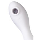 Вакуумный стимулятор клитора Satisfyer Curvy Trinity 5+, цвет белый - Фото 3