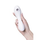 Вакуумный стимулятор клитора Satisfyer Curvy Trinity 5+, цвет белый - Фото 4