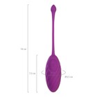 Виброяйцо A-Toys Purr, 18 см, силикон, цвет фиолетовый - Фото 5