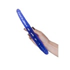 Двусторонний фаллоимитатор Toyfa Basic, 28,5 см, TPE, цвет синий - Фото 5