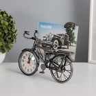 Фоторамка для фотографии 10×15 см с часами «Велосипед», пластик, 18×22 см - Фото 2